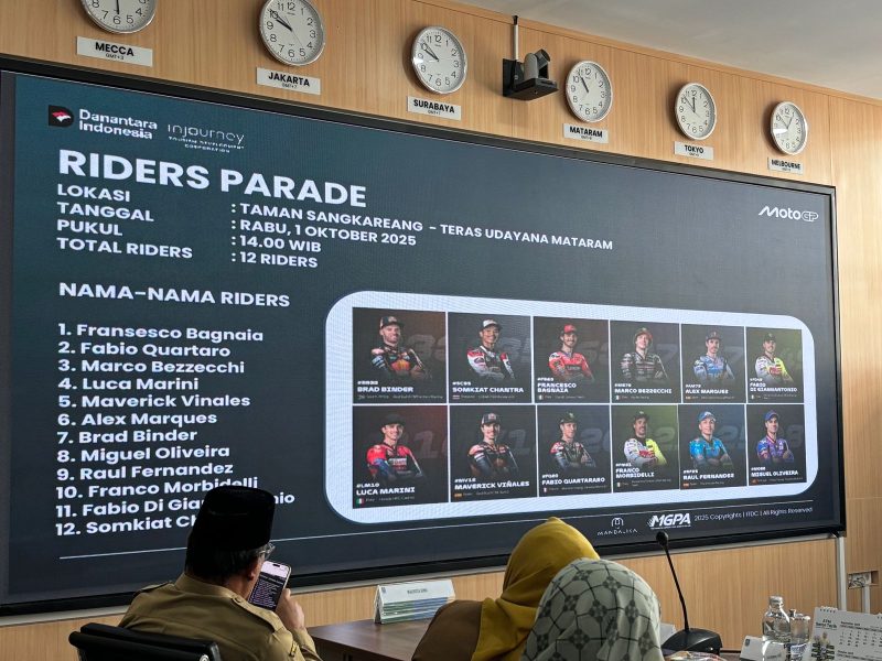 Persiapan pelaksanaan gelaran MotoGP di Sirkuit Mandalika yang berlangsung 3 - 5 Oktober 2025. Foto (Dedi Suhadi/BERBAGI News).