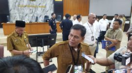 Penjabat Sekda Provinsi NTB, Lalu Moh. Faozal ditemui usai Rakor MotoGP, Senin 15 September 2025. Foto (Dedi Suhadi)