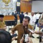 Penjabat Sekda Provinsi NTB, Lalu Moh. Faozal ditemui usai Rakor MotoGP, Senin 15 September 2025. Foto (Dedi Suhadi)
