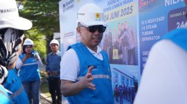 Direktur Manajemen Pembangkitan PT PLN (Persero), Rizal Calvary Marimbo, melakukan kunjungan kerja ke sejumlah aset strategis pembangkitan di Nusa Tenggara Barat. Sabtu (27/09/2025). Foto (PLN NTB)