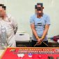 Terduga pelaku pengedaran Narkotika, AS dan S alias D, yang dimankan pada Jum'at (19/9/2025) malam sekitar pukul 19.30 Wita. Foto (Polresta Mataram)