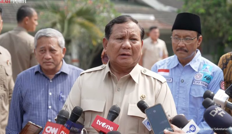  Presiden saat meninjau SRMA 10 Marguna, Jakarta, pada Kamis (11/9/2025). Tangkapan Layar BPMI Setpres