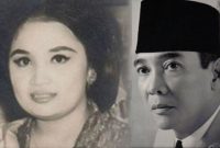 Kolase Presiden Soekarno, bersama istri Yurike Sanger. 