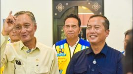 Gubernur NTB, Dr. Lalu Muhamad Iqbal mendampingi Menteri Pekerjaan Umum dan Perumahan Rakyat (PUPR) Dody Hanggodo,  turun langsung meninjau proyek strategis di Lombok dan Sumbawa. Foto (Doc.Ist)