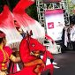 Tarian Jaran Endot garapan koreografer Lalu Suryadi Mulawarman. Foto (Dedi Suhadi/gontb)