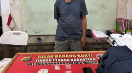Terduga pelaku H (53), warga Kecamatan Praya Tengah, Kabupaten Lombok Tengah. Foto (Polresta Mataram)