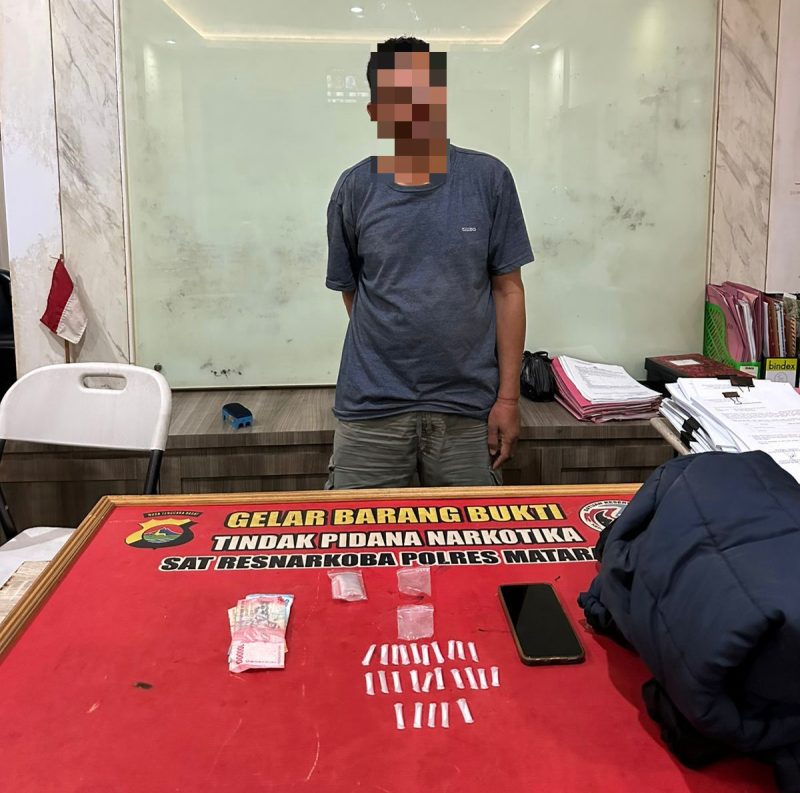 Terduga pelaku H (53), warga Kecamatan Praya Tengah, Kabupaten Lombok Tengah. Foto (Polresta Mataram)