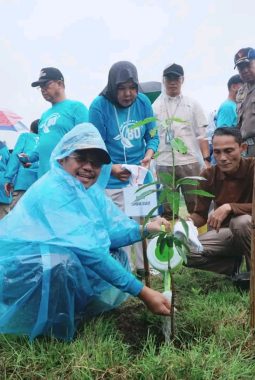 Bupati LAZ dan Wabup UNA Tanam 1000 Pohon dan Tebar Bibit Ikan Di Kawasan Bendungan Meninting
