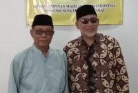 Ketua MUI Prov. NTB (Drs. H. Anang Zainuddin) Bersama Tokoh Organisasi Al-Washliyah NTB (Aswan Nasution).