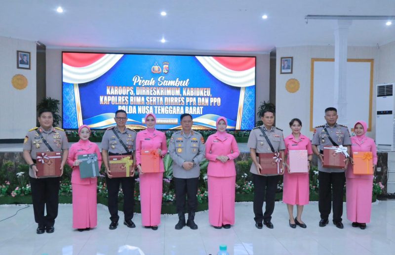 Kapolda NTB Hadiri Pisah Sambut Pejabat Lingkup Polda NTB.