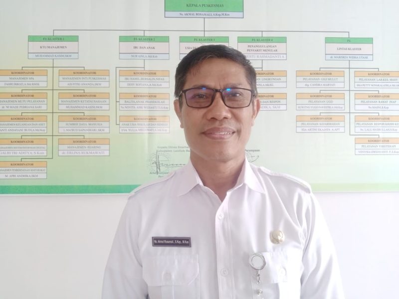 Kepala Puskesmas Perampuan, Ns. Akmal Rosamali