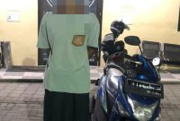 Terduga pelaku Curanmor inisial K berhasil diamankan di kediamannya di wilayah Kabupaten Lombok Tengah, Jumat (27/03/2026).