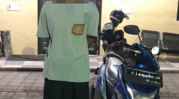 Terduga pelaku Curanmor inisial K berhasil diamankan di kediamannya di wilayah Kabupaten Lombok Tengah, Jumat (27/03/2026).