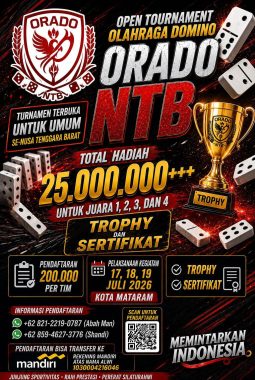 ORADO NTB Gelar Open Turnamen, Siapkan Hadiah Besar