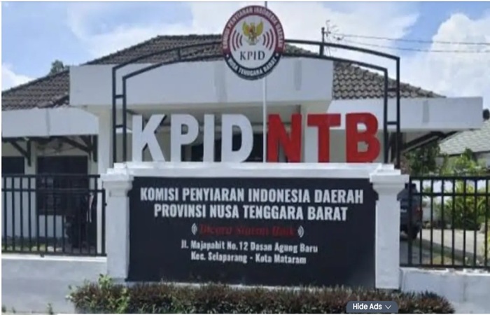 Kantor KPID NTB, Jalan Majapahit, Kota Mataram. Foto (Doc.Ist).