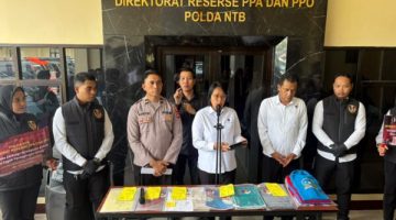 Direktur PPA dan PPO Polda NTB Kombes Pol. Ni Made Pujewati, S.I.K., M.M., saat konferensi pers mengungkapkan, pihaknya telah menjalankan serangkaian penyelidikan melalui pemeriksaan saksi, observasi lokasi perekrutan, pelatihan, penampungan, serta penyitaan sejumlah dokumen pendukung. Senin (29/06/2026).