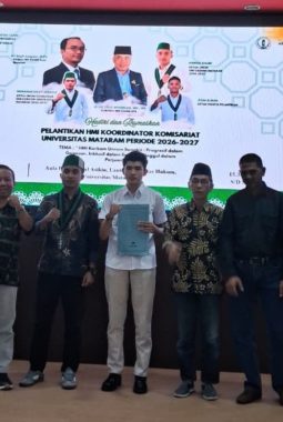 Muhamad Dicky Subagia Resmi Pimpin HMI Korkom UNRAM 2026-2027