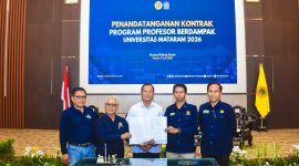 Pemerintah Provinsi NTB resmi menjalin kolaborasi strategis bersama Universitas Mataram (Unram). Sinergi ini ditandai dengan penandatanganan Nota Kesepahaman (MoU) oleh Gubernur NTB, Dr. H. Lalu Muhamad Iqbal, bersama Rektor Universitas Mataram, Prof. Sukardi yang berlangsung di Ruang Sidang Senat Unram, Kamis (9/7/2026).
