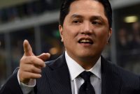 MILAN, ITALY - APRIL 03:  President FC Internazionale Erick Thohir attends the Serie A match between  FC Internazionale and Torino FC Milano at Stadio Giuseppe Meazza on April 3, 2016 in Milan, Italy.  (Photo by Claudio Villa - Inter/FC Internazionale via Getty Images )
