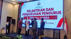 Acara pengukuhan Pengurus Aliansi Pengusaha Haramain Seluruh Indonesia (Asphirasi) di wilayah Bali & Nusa Tenggara (Nusra) yang berlangsung di Hotel Santika, Mataram. Rabu (02/09/2026). Foto (Lalu Sahid/GONTB).