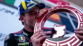 Marco Bezzecchi mempersembahkan kemenangan untuk Aprilia Racing pada gelaran Pertamina Grand Prix of Indonesia, Minggu (11/10/2026).